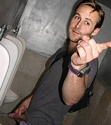 Ryan Gosling Pissing